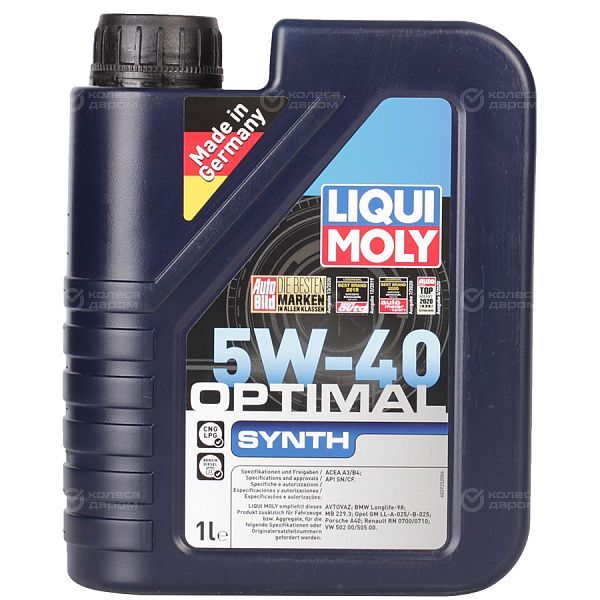 Моторное масло Liqui Moly Optimal Synth 5W-40, 1 л в Москве
